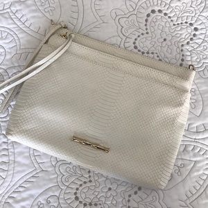 Elaine Turner clutch with attachable strap
